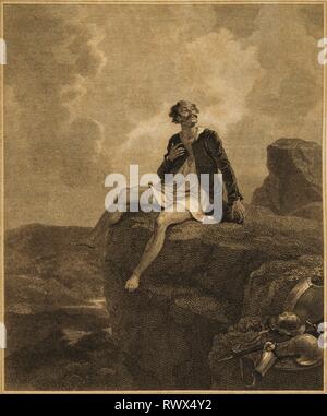 Ilustración de "Don Quijote de La Mancha" de la edición inglesa del año 1818. Banque D'Images