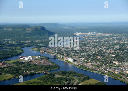 Par antenne, Thunder Bay, Ontario Banque D'Images