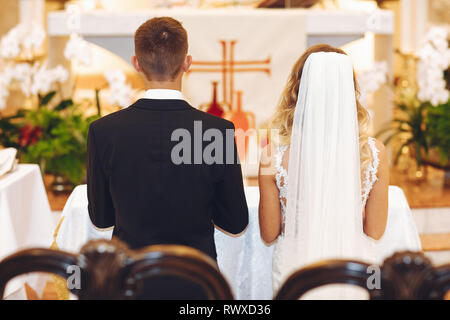 Couple de mariage élégant Banque D'Images