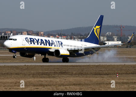Avions à Stuttgart dans l'hiver 2018/2019 Banque D'Images