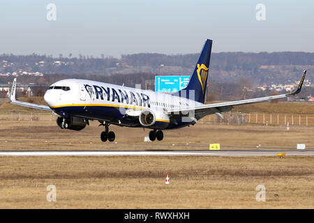 Avions à Stuttgart dans l'hiver 2018/2019 Banque D'Images