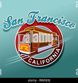 San Francisco Trolley Illustration de Vecteur