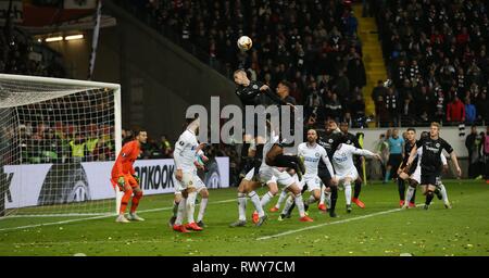 Frankfurt, Deutschland. 07Th Mar, 2019. firo : 07.03.2019, Football, Football : l'UEFA, LIGUE EUROPA, EL, Saison 2018/2019 ronde de 16, première étape, l'Eintracht Francfort - Inter Milan 0 : 0 Chance HALLER et GACINOVIC, Francfort | utilisée dans le monde entier : dpa Crédit/Alamy Live News Banque D'Images