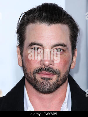 WESTWOOD, LOS ANGELES, CA, USA - Le 07 mars : l'Acteur Skeet Ulrich arrive à la première de Los Angeles de Lionsgate 'cinq pieds de distance' qui s'est tenue à la Fox Bruin Theatre Le 7 mars 2019 à Westwood, Los Angeles, Californie, États-Unis. (Photo par Xavier Collin/Image Press Office) Banque D'Images