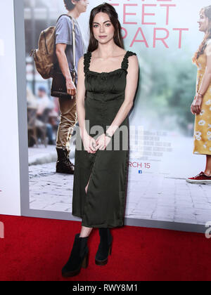 Westwood, United States. 07Th Mar, 2019. WESTWOOD, LOS ANGELES, CA, USA - Le 07 mars : actrice Caitlin Carver arrive à la première de Los Angeles de Lionsgate 'cinq pieds de distance' qui s'est tenue à la Fox Bruin Theatre Le 7 mars 2019 à Westwood, Los Angeles, Californie, États-Unis. (Photo par Xavier Collin/Image Crédit : Agence de Presse) L'agence de presse Image/Alamy Live News Banque D'Images