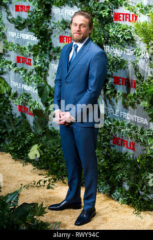 Charlie Hunnam lors de la première de la "Triple frontera Netflix movie / Triple frontière' au Cine Callao. Madrid, 06.03.2019 | Le monde d'utilisation Banque D'Images