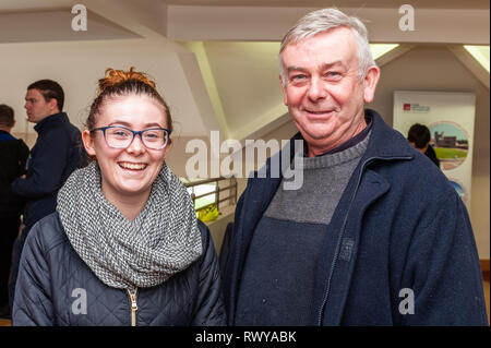 Clonakilty, West Cork, Irlande. 8 mars, 2019. Participation à la journée portes ouvertes du collège agricole Darrara étaient Rita et Donal Dineen de Carrigaline. Credit : Andy Gibson/Alamy Live News. Banque D'Images