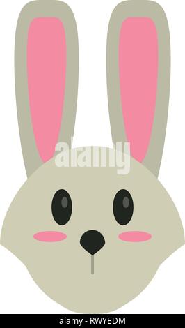 Lapin mignon cartoon Illustration de Vecteur