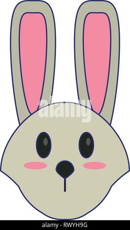 Lapin mignon cartoon Illustration de Vecteur