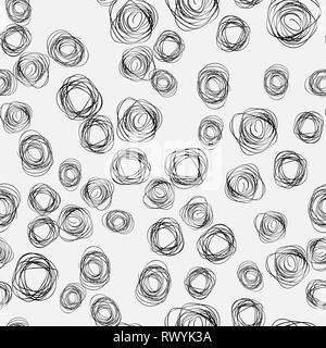 Résumé motif géométrique avec cercle transparent gribouillis d'incubation de 10 eps style. Illustration de Vecteur