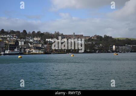 Avis de Dartmouth de Kingswear dans le sud du Devon Banque D'Images