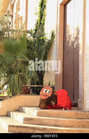 Tió de Nadal (catalan), Journal de Noël Noël à Barcelone Banque D'Images