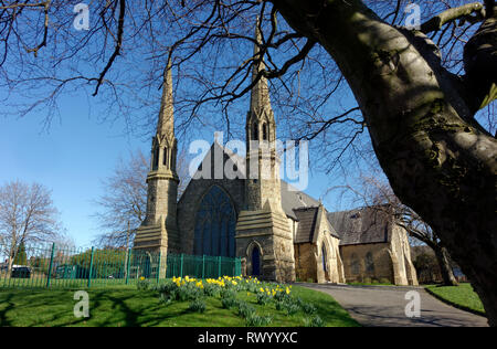 Église St Johns Road, Ashton, Cowhill sous lyne, Greater Manchester. Banque D'Images