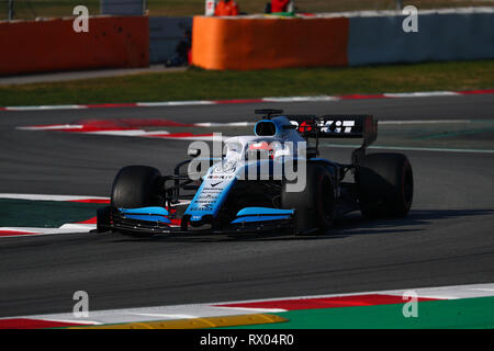 Montmelo, Barcelone - Espagne. Février 2019 28h. Robert Kubica de Pologne la conduite (88) Rokit Williams FW42 de course sur la voie Mercedes F1 pendant l'hiver Banque D'Images