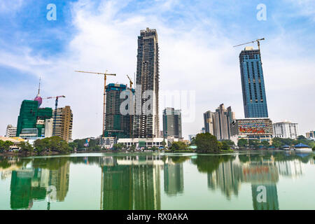 Colombo - le capital commercial et la plus grande ville du Sri Lanka. Banque D'Images