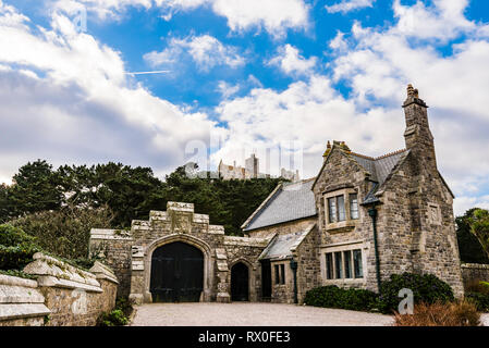 Entrée de St Michael's Mount, Cornwall, UK Banque D'Images