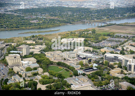 Par antenne, Université de la Saskatchewan, Saskatoon, Saskatchewan Banque D'Images