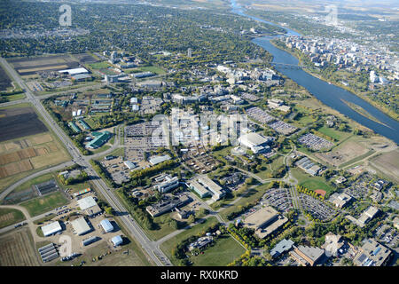 Par antenne, Université de la Saskatchewan, Saskatoon, Saskatchewan Banque D'Images