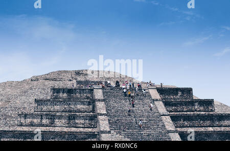 Pyramides de Teotihuacan Banque D'Images