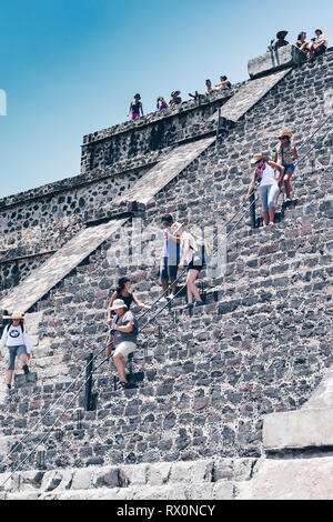 Pyramides de Teotihuacan Banque D'Images