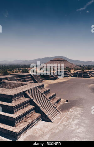 Pyramides de Teotihuacan Banque D'Images