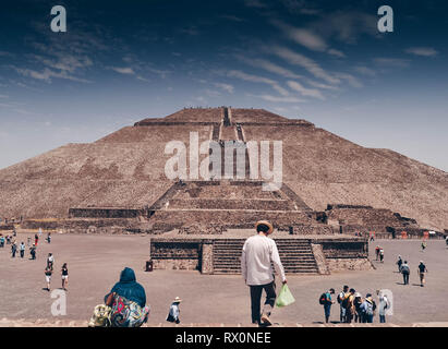 Pyramides de Teotihuacan Banque D'Images