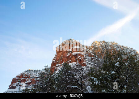 Sedona dans l'hiver Banque D'Images