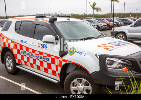 Le Service d'urgence SES État de la Nouvelle Galles du Sud offre aux bénévoles qui aident les résidents dans les situations d'urgence, Australie Banque D'Images