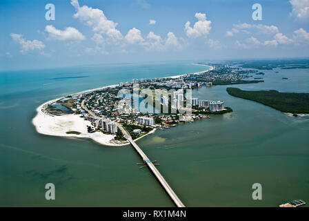 Fort Myers Florida Island Photo aérienne Banque D'Images