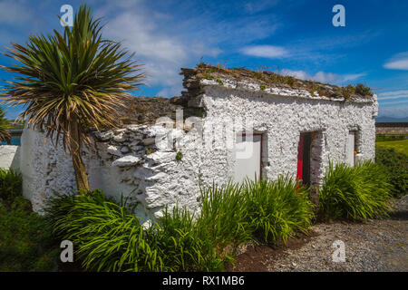 Vieux chalet à Portmagee, Co Kerry, Ireland Banque D'Images