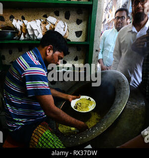 L'original en Vieux Dhaka Biryani Haji. Banque D'Images