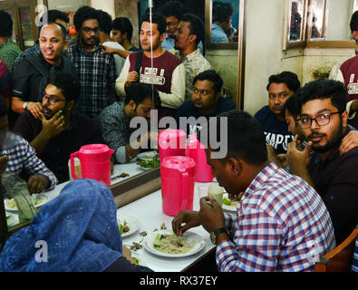 L'original en Vieux Dhaka Biryani Haji. Banque D'Images