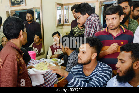 L'original en Vieux Dhaka Biryani Haji. Banque D'Images