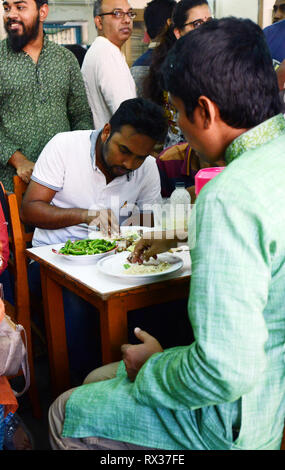 L'original en Vieux Dhaka Biryani Haji. Banque D'Images