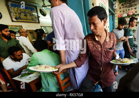 L'original en Vieux Dhaka Biryani Haji. Banque D'Images