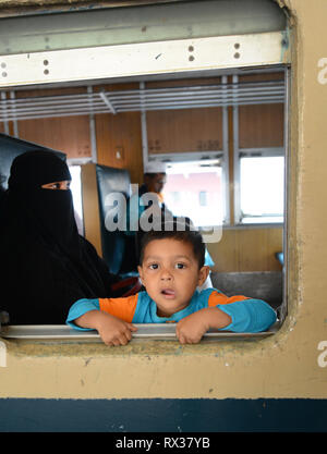 Kamalapur rail station à Dhaka, au Bangladesh. Banque D'Images