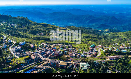 Haputale - une ville du district de Badulla dans la province d'Uva, au Sri Lanka. Banque D'Images