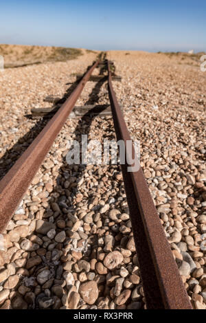 Romney Hythe et Dymchurch Railway (RHDR), Kent, Dungerness Banque D'Images