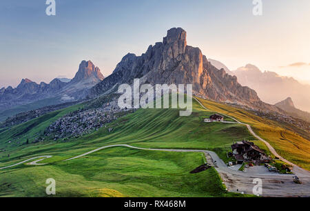 Paysage nature mountan dans Alpes, Dolomites, Giau Banque D'Images