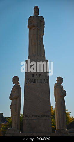 SUBOTICA, SERBIE - 13 octobre 2018 - Monument dédié à un empereur serbe Banque D'Images