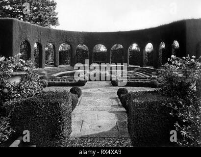 Jardin, villa Gamberaia, Settignano, toscane, italie 1910-20 Banque D'Images