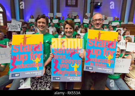 Emma Hardy MP à un rassemblement de l'éducation de l'écrou à Londres 10 juin 2014. Banque D'Images