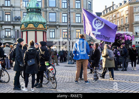 Copenhague, Danemark. 8Th Mar 2019. La Journée internationale de la femme, mars 2019, copenhague, Danemark Crédit : Michael Donnelly/Alamy Live News Banque D'Images