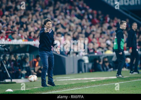 Bilbao, Espagne. 8Th Mar 2019. 08/03/2019. Bilbao, Pays Basque. San Mames. Liga Santander. Athletic Club v RCD Espanyol. Entraîneur de l'Espanyol Rubi. Credit : Alvaro Campo/Alamy Live News Banque D'Images