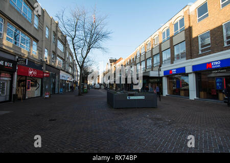 Centre ville Abington rue Northampton Angleterre Banque D'Images