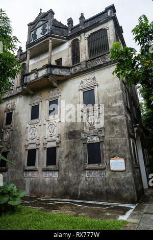 Juillet 2017, Kaiping, Chine. Changlu Villa à Kaiping Diaolou Maxianglong village, près de Guangzhou. Construite par de riches Chinois d'outre-mer, sont uniques Diaolou Banque D'Images