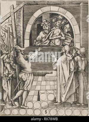 Ecce Homo. Master est (allemand, actif c. 1534) ; après l'allemand, Albrecht Dürer (1471-1528). Date : 1501-1551. Dimensions : 145 x 110 mm (image/feuille). Gravure sur papier vergé ivoire. Origine : Allemagne. Musée : le Chicago Art Institute. Banque D'Images