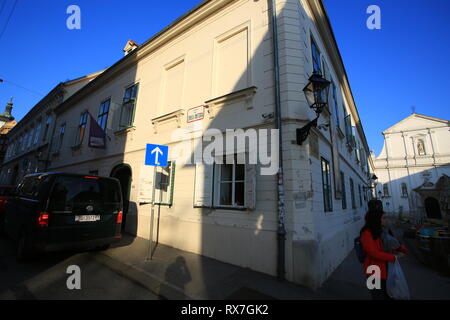 Dubrovnik/Croaita- le 20 janvier 2019, vue sur le musée de relations brisées Banque D'Images