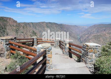 Parc National Black Canyon of the Gunnison au Colorado, USA. Négliger de tourisme. Banque D'Images