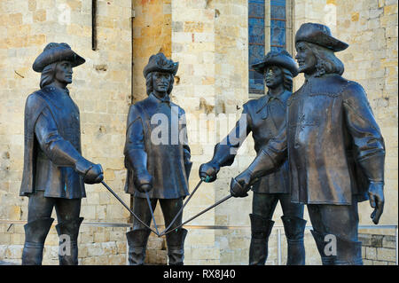 Quatre Mousquetaires, cathédrale Saint Pierre de condom, condom, Gers, nouveau Aquitaine, France Banque D'Images